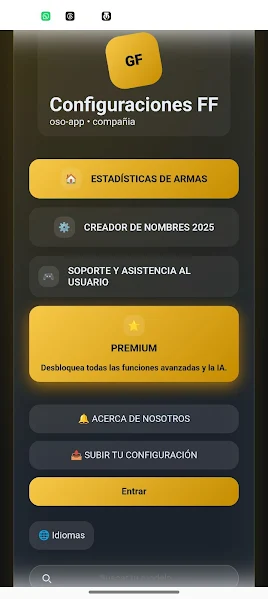 Config FF APK settings