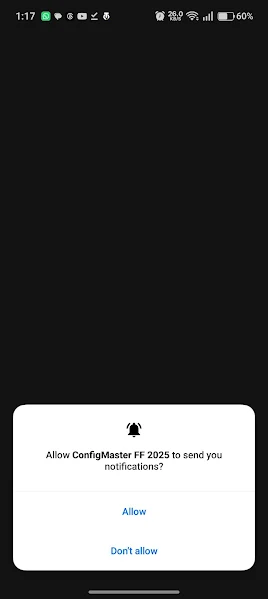 Config FF main screen